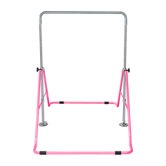Kids Gymnastics Bars Training Horizontal Bar Monkey Kip Bar Pink