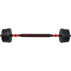 20kg Adjustable Rubber Dumbbell Set Barbell Home GYM Exercise Weights