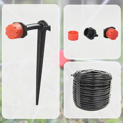 50M Hose Garden Irrigation System Plant Watering DIY Micro Drip Kits