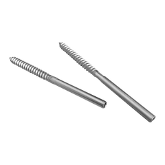 Stainless Steel DIY Rope Balustrade Kit 3.2mm Swage 2 x Lag Screw Term - 10 pack