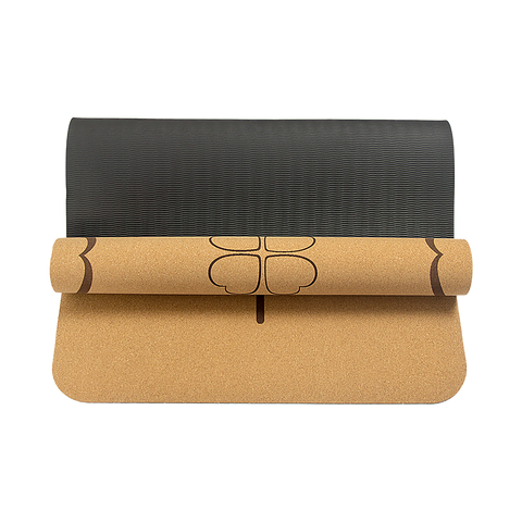 Natural Cork TPE Yoga Mat Sports Eco Friendly Exercise Fitness Gym Pilates