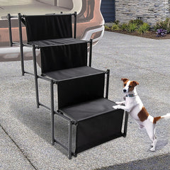 Folding Pet Dog Car Boot Access Steps Ladder Stairs Strong Lightweight
