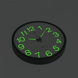 305mm Luminous Wall Clock Glow In The Dark Silent Quartz Indoor Home Modern Clock