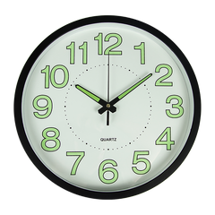 305mm Luminous Wall Clock Glow In The Dark Silent Quartz Indoor Home Modern Clock