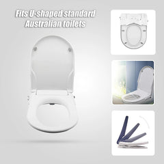 Non Electric Bidet Toilet Seat W/ Cover Bathroom Spray Water Wash