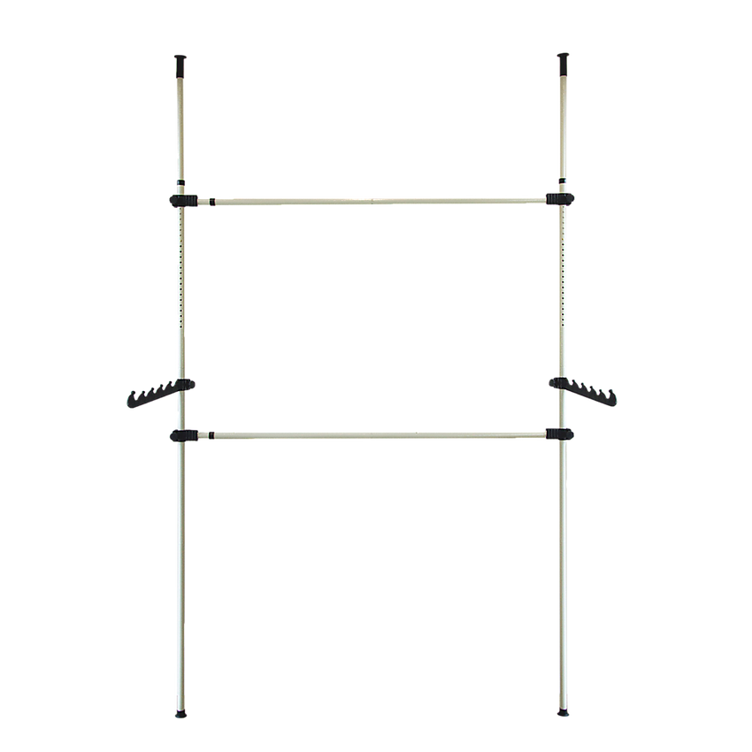 Heavy Duty Adjust Clothes Rail Storage Garment Shelf Hanging Display Stand Rack