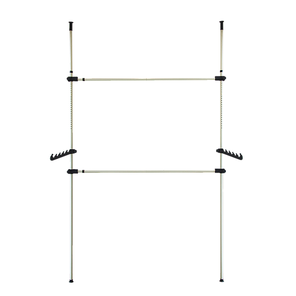 Heavy Duty Adjust Clothes Rail Storage Garment Shelf Hanging Display Stand Rack