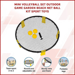 Mini Volleyball Set Outdoor Game Garden Beach Net Ball Kit Sport Toys
