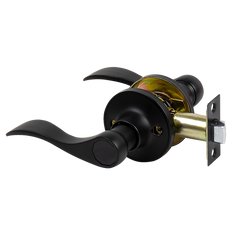 Door Handle Set Lever Passage Function Black