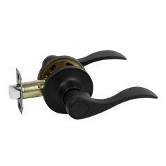 Door Handle Set Lever Passage Function Black