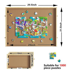 Wooden Jigsaw Puzzle Table Board Storage Table Tray Puzzle For Adult Kid