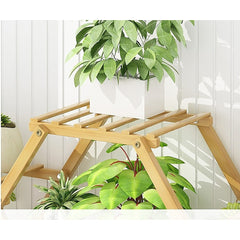 Bamboo Multilayer Flower Plant Bonsai Rack Shelf Stand Porch Lawn Patio