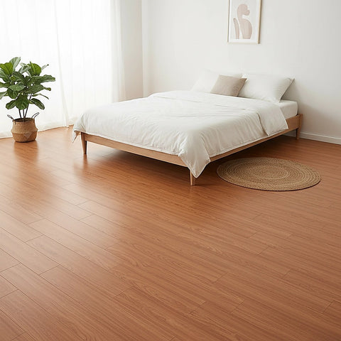 Vinyl Floor Tiles Self Adhesive Flooring Natural Plain Oak 16 Pack 2.3SQM