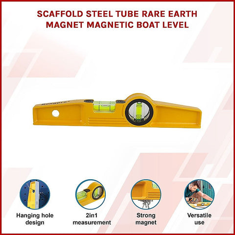 Scaffold Steel Tube Rare Earth Magnet Magnetic Boat Level For Accurate Levelling