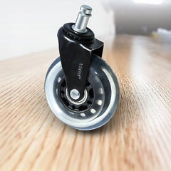 5x Office Chair Rollerblade Caster Wheels Safe for All Floors - Universal Fit