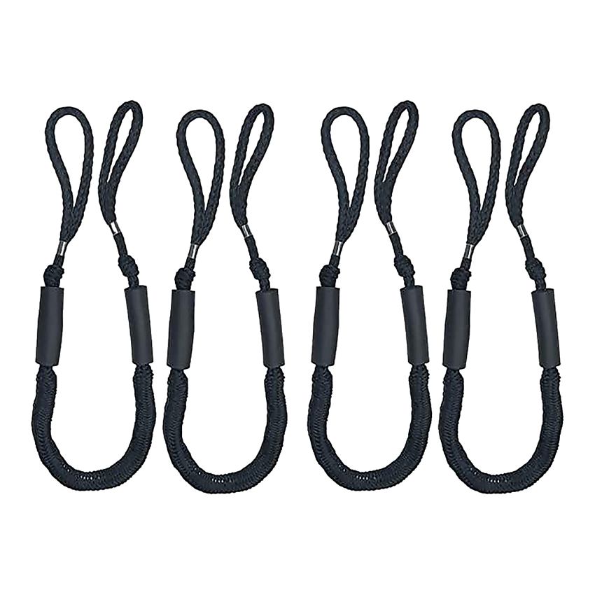 4 Pack Marine Bungee Dock Line Boat Mooring Rope Anchor Cord Stretch