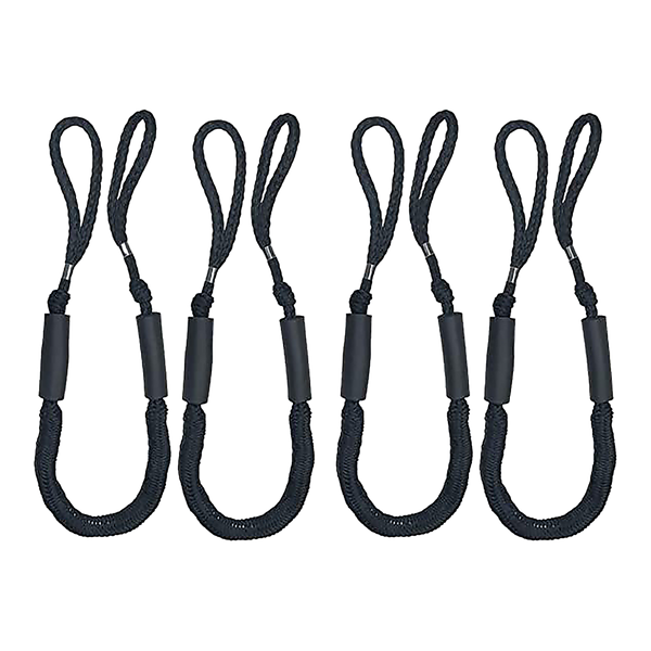 4 Pack Marine Bungee Dock Line Boat Mooring Rope Anchor Cord Stretch