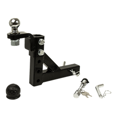 Adjustable Tow Bar Tongue Hitch 50mm Ball Towbar Drop Trailer Caravan 4WD