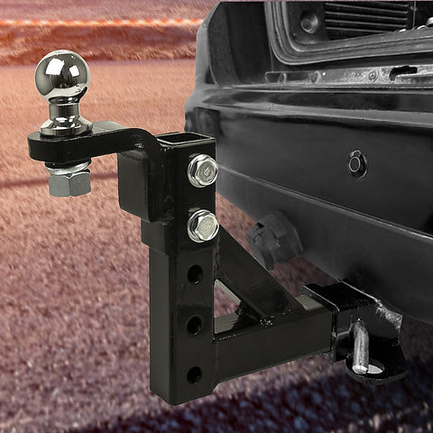 Adjustable Tow Bar Tongue Hitch 50mm Ball Drop for Trailer Caravan