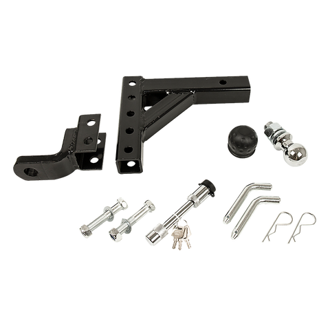 Adjustable Tow Bar Tongue Hitch 50mm Ball Drop for Trailer Caravan