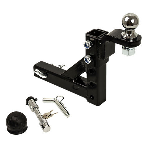 Adjustable Tow Bar Tongue Hitch 50mm Ball Drop for Trailer Caravan