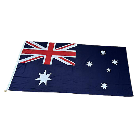 Australian Flag Heavy Duty Woven Spun Poly Australia Flag Metal Clips