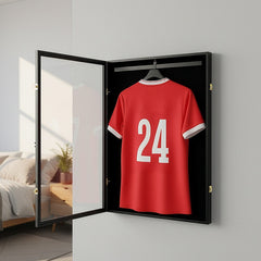 Wall Display/Case Lockable Rack 80cm Football Basketball Jersey Storage Box