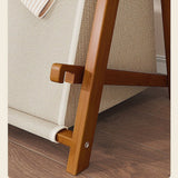 100x155cm Dark Wood Clothes Rail Garment Rack with Freestanding Storage Shelf
