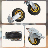Castor Wheels 4 x 6" 150mm Swivel Silent Caster 2 Brakes 800KG