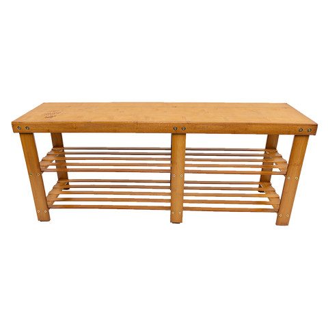 Bamboo Shoe Rack Wooden Bench Storage Organiser Cabinet Holder Stool