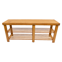 Bamboo Shoe Rack Wooden Bench Storage Organiser Cabinet Holder Stool