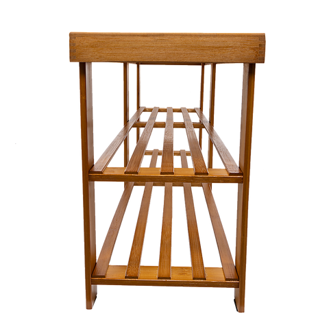 Bamboo Shoe Rack Wooden Bench Storage Organiser Cabinet Holder Stool