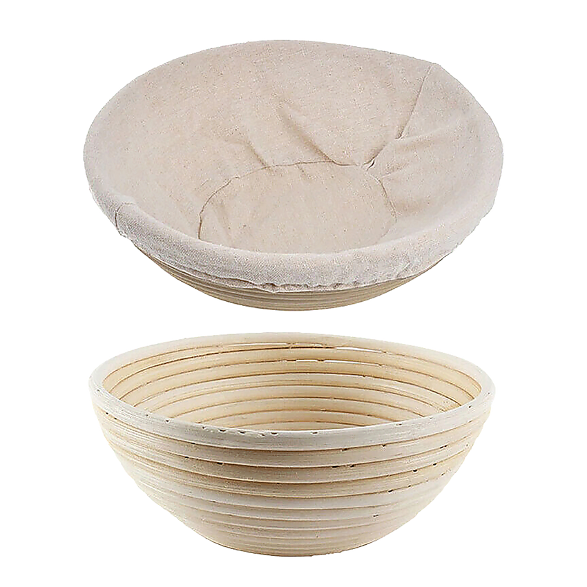 2 x 9" Sourdough Bread Proofing Set Bread Making Kit Round Bowls