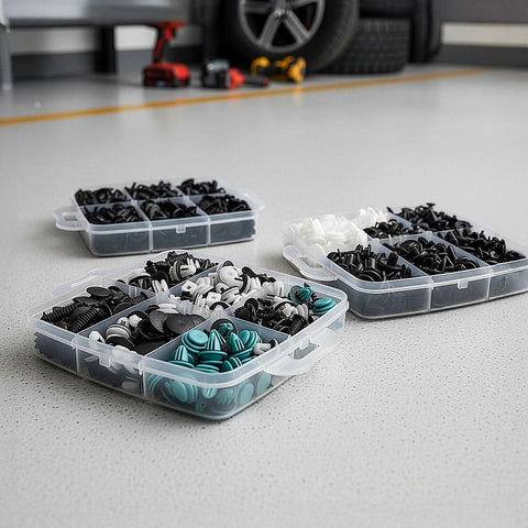 1000PCS Car Retainer Clips Auto Fasteners Push Trim Clips Pin Rivet Bumper Kit