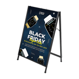 A-Frame Sign 60x90cm – Outdoor Sidewalk Steel Poster Board Display Stand