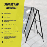 A-Frame Sign 60x90cm – Outdoor Sidewalk Steel Poster Board Display Stand