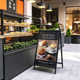 A-Frame Sign 60x90cm – Outdoor Sidewalk Steel Poster Board Display Stand