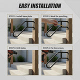 Metal Handrail For Outdoor Indoor Steps Stair Railing Safety Support Rail