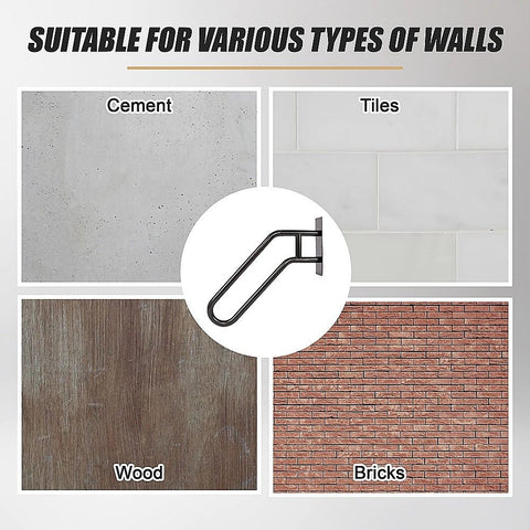Metal Handrail For Outdoor Indoor Steps Stair Railing Safety Support Rail