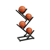 Ball Trolley Rack Display Stand For Basketball Football Storage Heavy Duty Rolling Organiser For Sports Equipment
