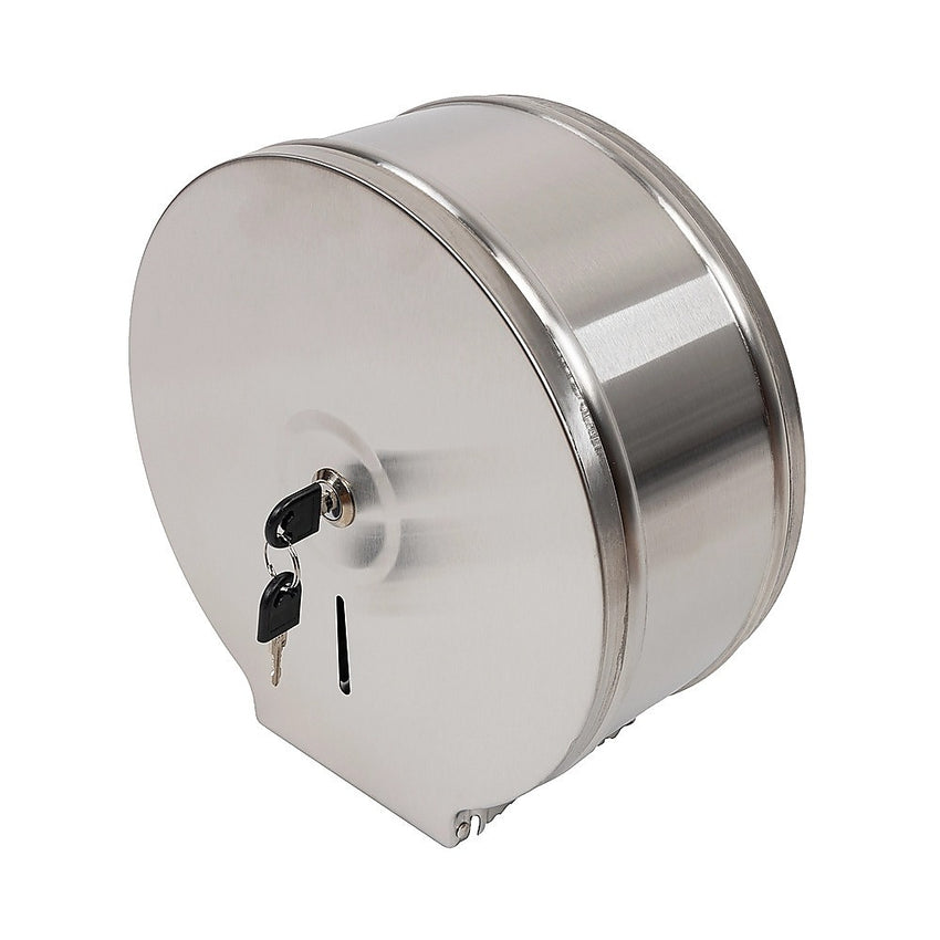 Toilet Paper Towel Dispenser Brushed Stainless Steel Wall-Mounted Bathroom Tissue