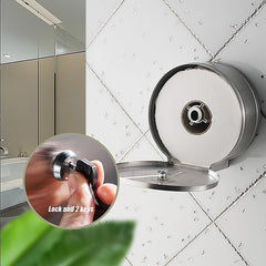 Toilet Paper Towel Dispenser Brushed Stainless Steel Wall-Mounted Bathroom Tissue