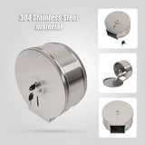 Brushed Stainless Steel Wall Mounted Toilet Paper Towel Dispenser