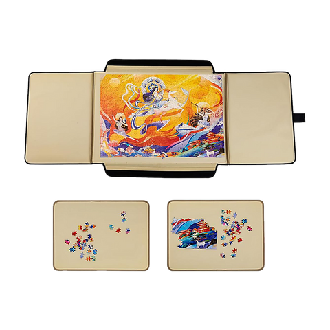 Portable Jigsaw 1000 Pieces Board Puzzle Storage Carry Safe Case Carrier