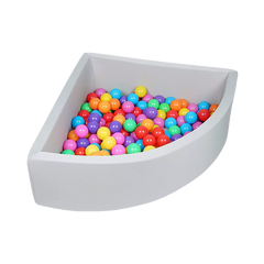 Corner Ball Pit Playpen Enclosure Grey