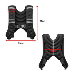 10KG Weighted Vest Top Gym Exercise Fitness Strength Sports Training Weight Loss