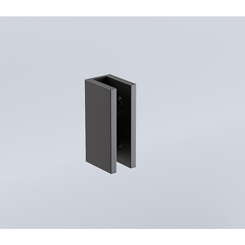 Glass-to-wall/floor Shower Screen U-Brackets in Black