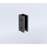 Glass-to-wall/floor Shower Screen U-Brackets in Black