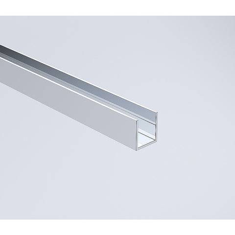 Glass Shower Screen 120cm Floor Channel in Chrome