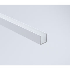 Glass Shower Screen 120cm Floor Channel in White